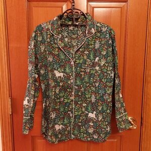Printfresh Unicorn's Garden pajama top
